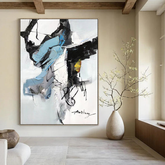 Underwater Textured Abstract Wall Art for Bathroom & Aquarium Room LargeART2086