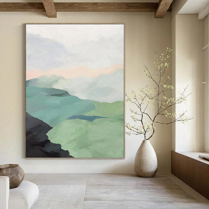 Large - Sized Hand - Painted Textured Custom Abstract Painting, Suitable for Living Room and Hotel DKH1445