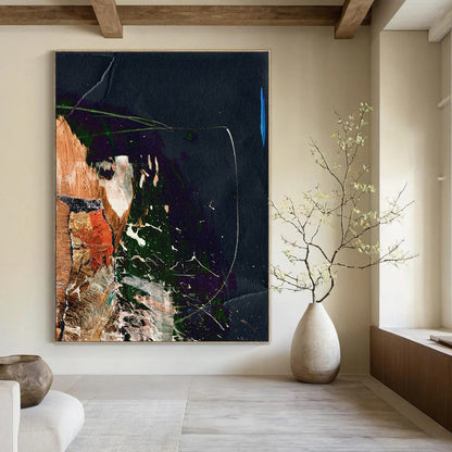 Custom Abstract Paintings: Big Sizes, Hand-Painted, Textured Beauty DTP170