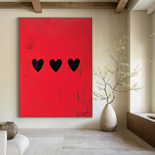 Hand-Painted Bespoke Abstract Canvas for Office & Entryway LargeART1935