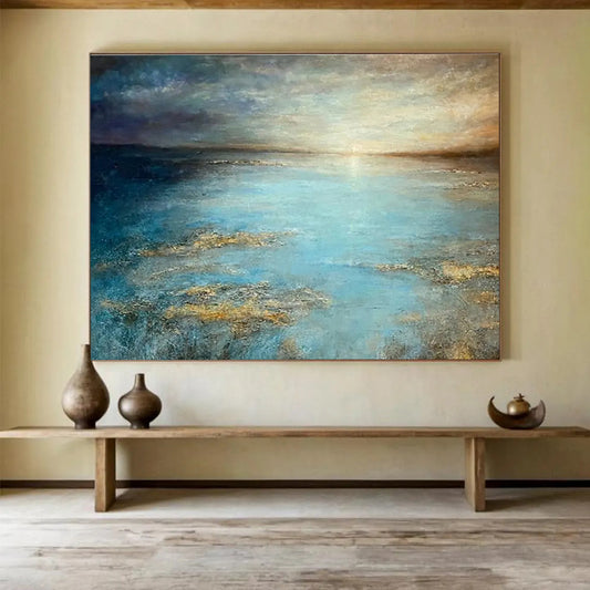 Massive Hand - Crafted Textured Abstract Canvas for Artistic Accents DKH771