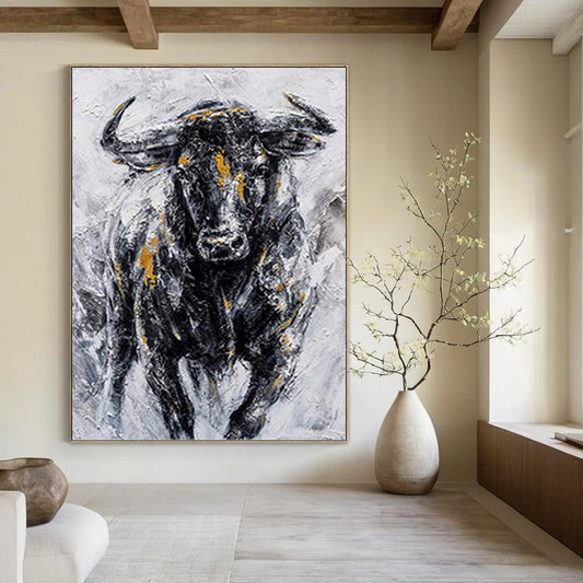 Large - Sized Hand - Painted Abstract Custom Painting (with Three - Dimensional Textures), for Hallway and Living Room DKH1455