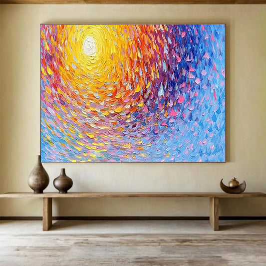 Inviting Large Abstract Canvas for Bar & Entryway DKH881