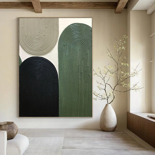 Professionally Created Hand - Painted Textured Canvas Abstract for Office & Bedroom DKH1167