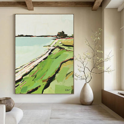 Artisan-Crafted Large-Scale Textured Canvas for Office & Entryway LargeART2147