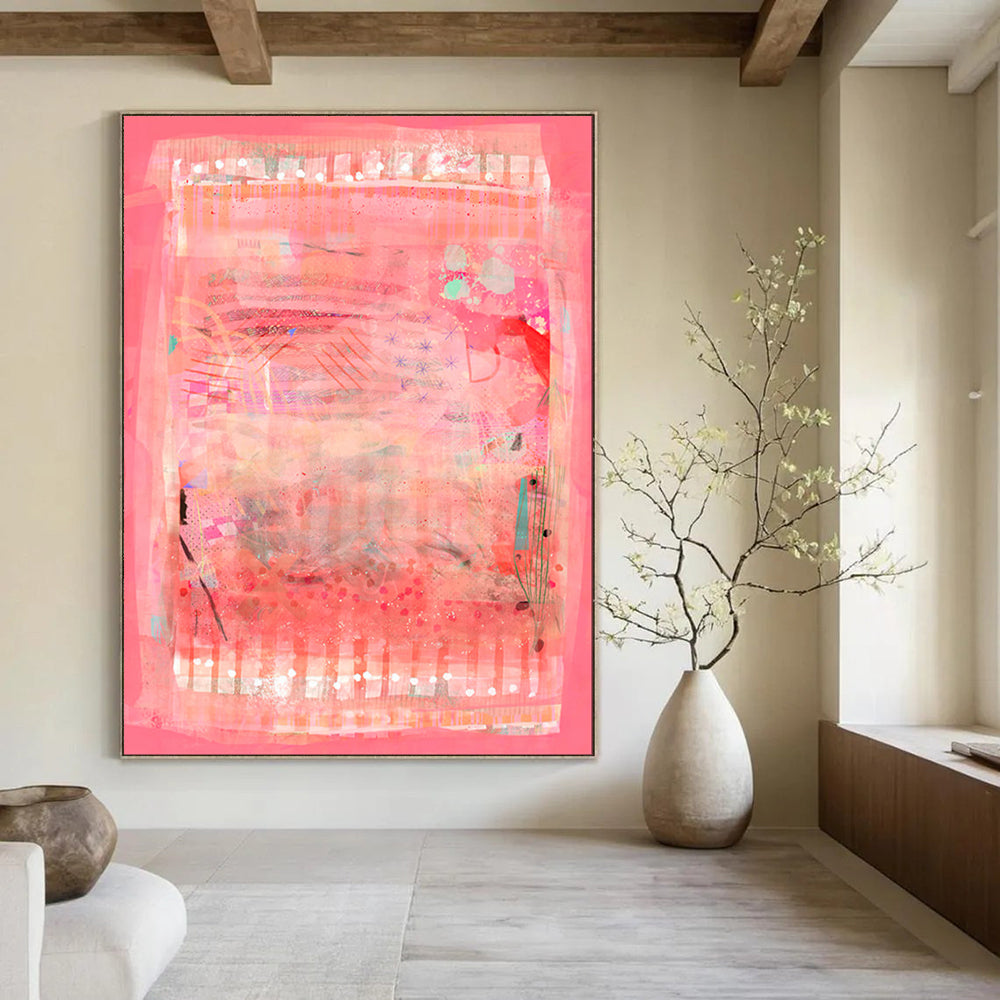 Oversized Custom Hand-Painted Abstract Art for Bar & Hotel LargeART1826