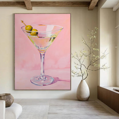 Modern & Stylish Hand-Painted Custom Abstract Painting for Office & Bar LargeART2016