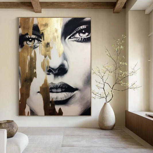 Vast Hand-Painted Abstract Wall Installations for Office & Loft LargeART2192