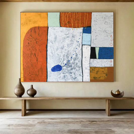 Dramatic Theatrical Oversized Abstract Canvas for Living Room & Dining Room LargeART1807
