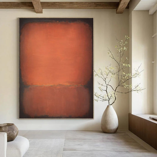 Vast Vertical Hand - Painted Custom Abstract Odyssey (with Sand - Dune Textures) for Office and Hallway DKH1613