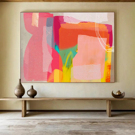 “Labyrinthine Reverie” Immense Abstract Wall Mural for Hallway & Bar DKH201