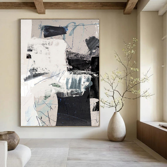 Big-Scale Hand-Painted Abstract Art: Custom, Textured, and Exclusive DTP194