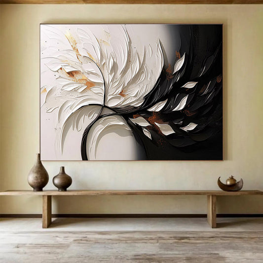 Oversized Textured Handmade Abstract Painting for Decorative Upgrades DKH746