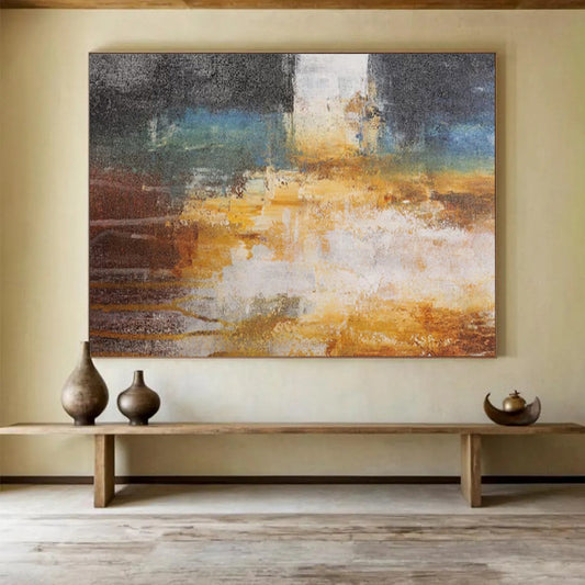 Oversized Custom Abstract Mural for Restaurant DKH012