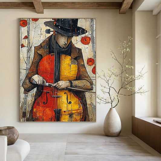 Mega - Dimensioned Vertical Hand - Painted Textured Custom Abstract Odyssey, for Bedroom and Dining Room DKH1532