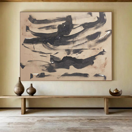 Massive Hand - Painted Textured Abstract Wall Art for Decor Enhancement DKH735