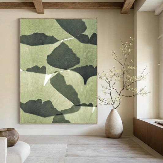 Elegant Hand - Painted Textured Canvas Abstract for Hotel Lobby & Entryway DKH1070