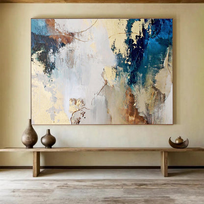 Custom Hand-Painted Wall Decor for Living Room & Office DKH130
