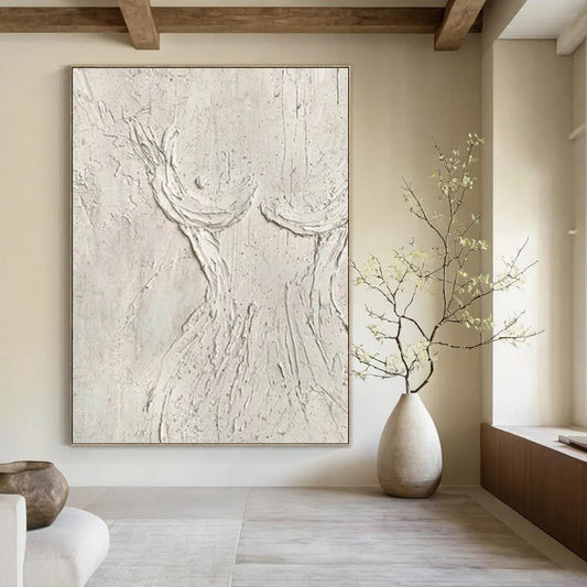 Hand - Painted Custom Textured Abstract Wall Art for Office & Living Room DKH0989