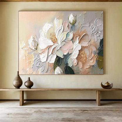 Grandiose Hand - Painted Textured Abstract Mural for Ambiance Creation DKH713