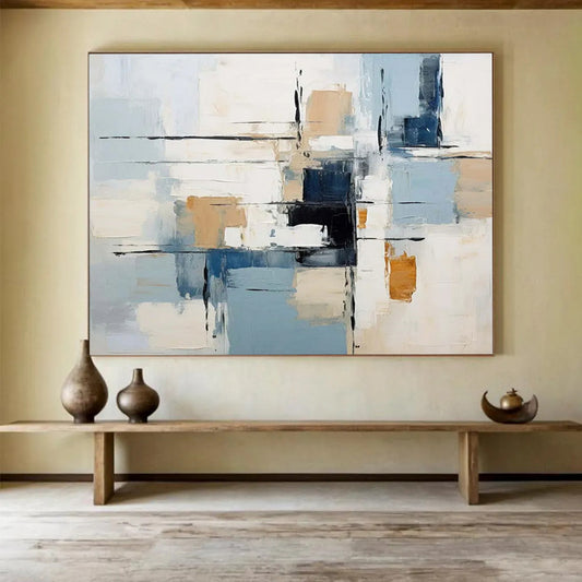 Morandi - Tone Geometric Abstract Painting - Artistic Atmosphere Maker for Modern Living Room DLZ092