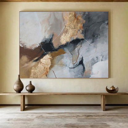 Personalized Hand-Painted Abstract Canvas for Dining Room & Living Room DKH132