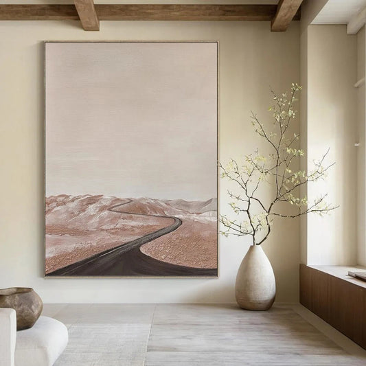 Custom - Designed by Experts: Hand - Painted Textured Canvas Artwork for Living Room & Bedroom DKH1123