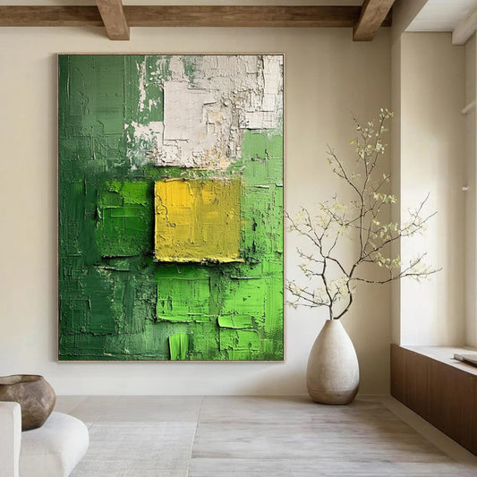 Monumental - Reach Hand - Painted Custom Abstract Canvas for Living Room and Hotel DTP029