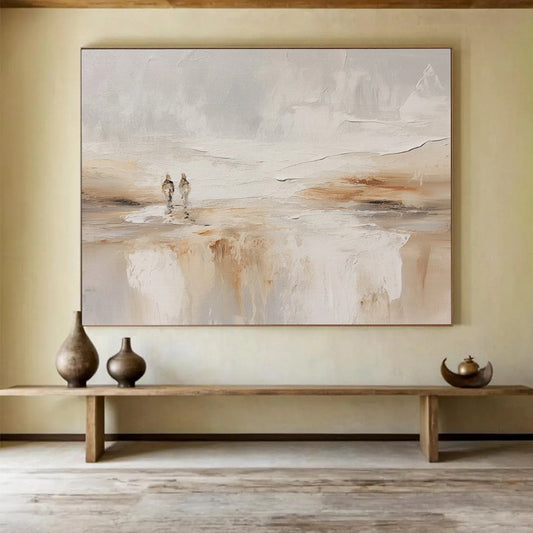 Serene Beach Walk Abstract - Romantic Bedroom Escape DLZ080