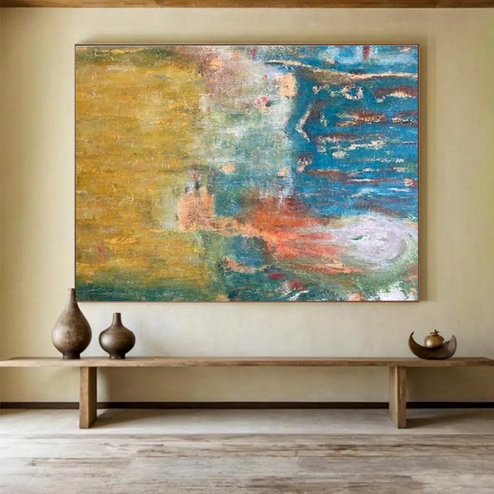 Colossal Hand - Crafted Textured Abstract Artwork for Interior Transformation DKH721