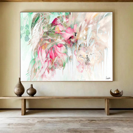 Vast Textured Abstract Wall Decor for Bedroom & Hallway DKH534