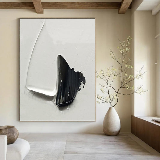 Vertical Hand - Painted Custom Abstract Gem for Living Room and Hotel DKH1671