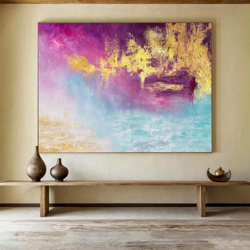 Big - Sized Custom Abstract Canvas for Waiting Room DKH015