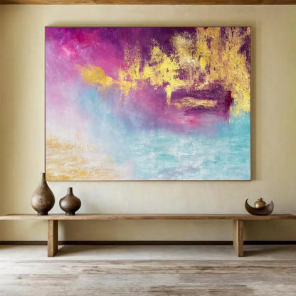 Big - Sized Custom Abstract Canvas for Waiting Room DKH015