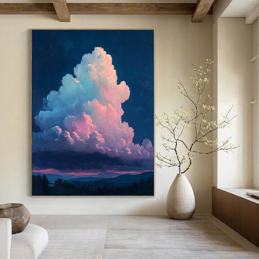 Stupendous Hand - Painted Custom Abstract Art for Living Room and Hotel DTP009