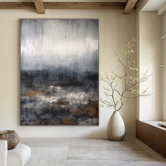 Handmade Big-Size Abstract Art for Living Room & Hallway DTP368