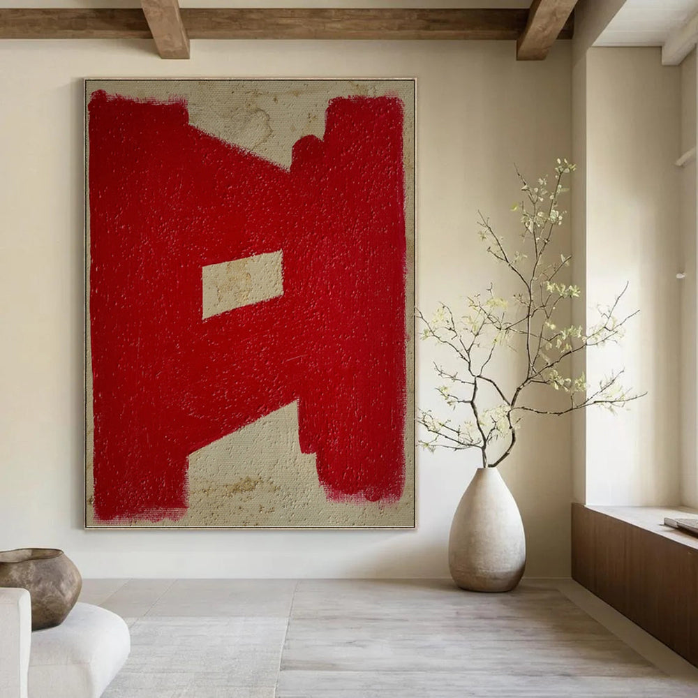 Striking Custom - Crafted Textured Canvas Abstract for Living Room & Office DKH1076