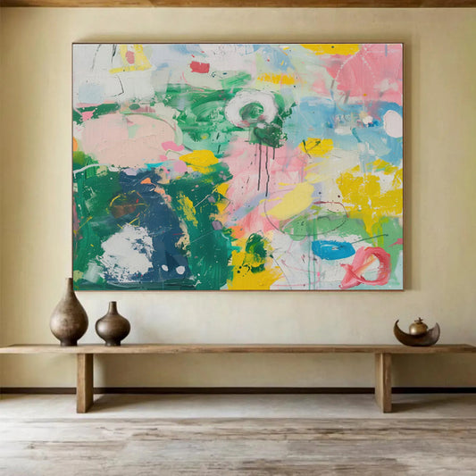 Monumental Textured Abstract Canvas for Office & Entryway DKH482