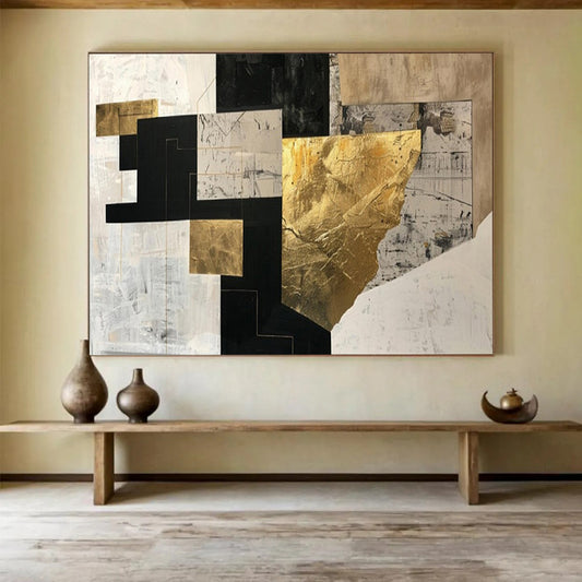 Charming Large Abstract Wall Decor for Bedroom & Office LargeART1709