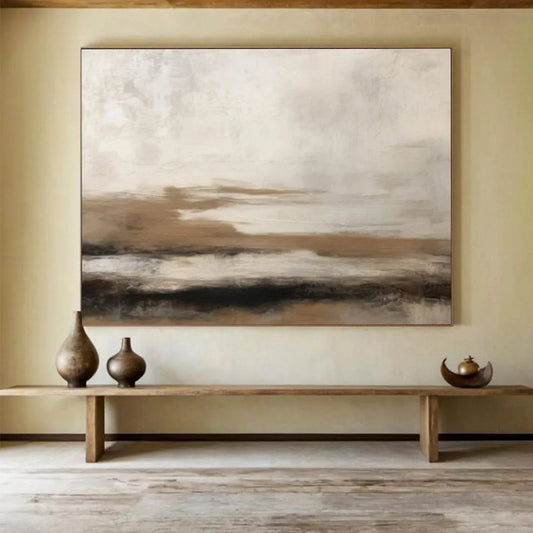“Artistic Tapestry” Large - Format Abstract Mural for Bedroom & Dining Room DKH332