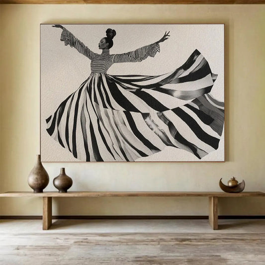 “Elemental Harmony” Vast Abstract Canvas for Bedroom & Office DKH231