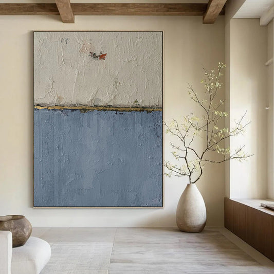 Radiant & Glowing Hand-Painted Custom Abstract Painting for Living Room & Dining Room LargeART1967