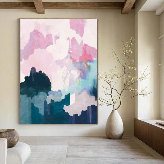 Handmade Large-Scale Abstract Art: Textures for Dining Room & Entryway DTP235