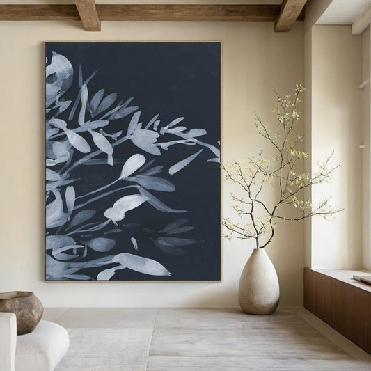 Large-Scale Custom Abstract Paintings: Handmade Textures for Dining Room & Entryway DTP239