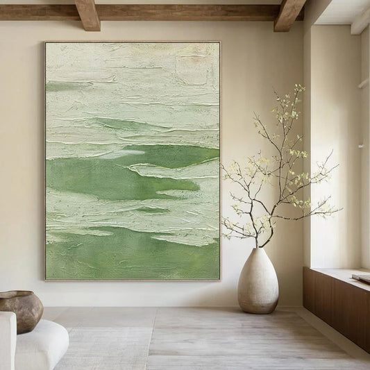 Vast Hand - Painted Textured Abstract Artwork for Aquarium & Marine Exhibit DKH1227