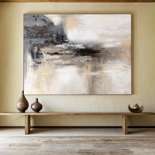 “Harmonious Impressions” Grand Abstract Mural for Hallway & Bedroom DKH282