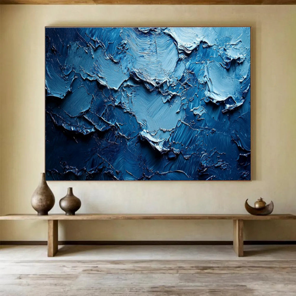Grand Textured Hand - Painted Abstract Artwork for Prestigious Interiors DKH758