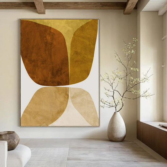 Gigantic-Sized Hand-Painted Abstract Wall Mural for Living Room & Entryway LargeART2310