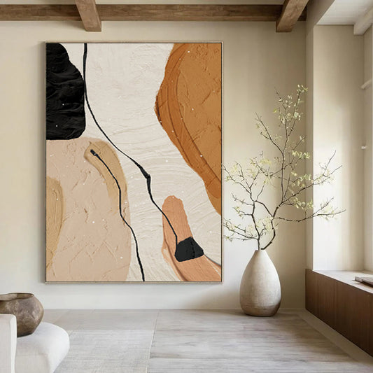 Immense - Reach Hand - Painted Custom Abstract Overture (with Intricate Textures), for Hallway and Entryway DKH1513