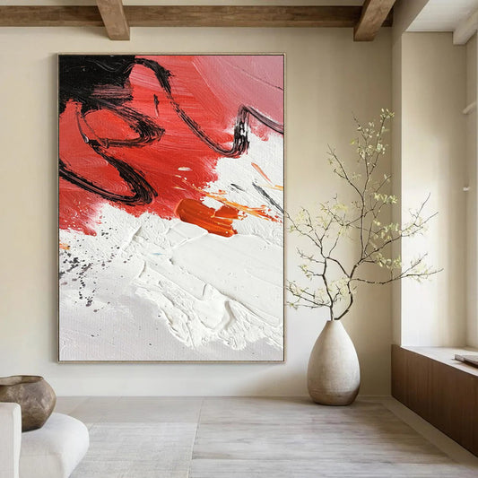 Lively Hand - Painted Textured Abstract Painting for Living Room & Office DKH1290